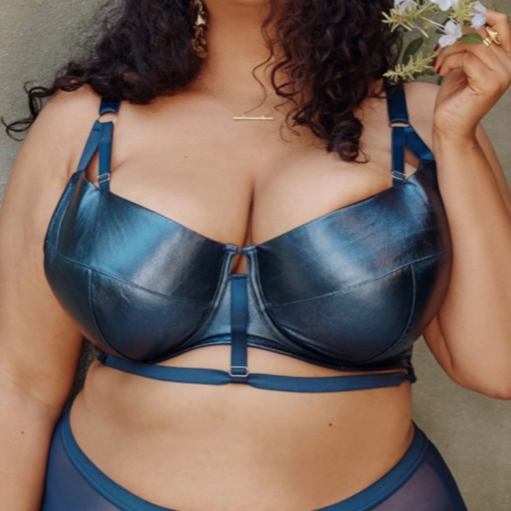 NWOT Playful Promises X Gabi Leatheret Bra,36H/36K